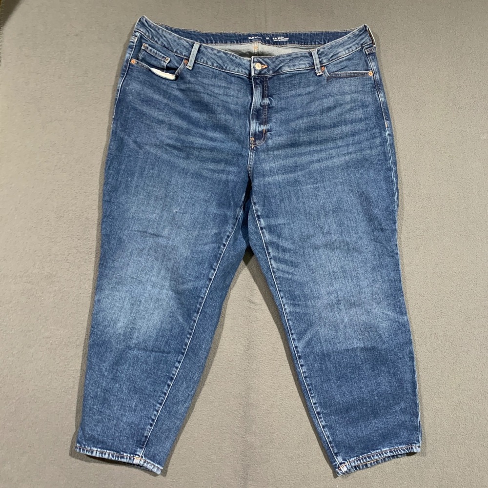 Old Navy OG Straight High Rise‎ Jeans Womens 22 Medium Wash Secret Slim Pockets